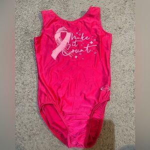 Adult Extra Large GK leotard for breast cancer awareness